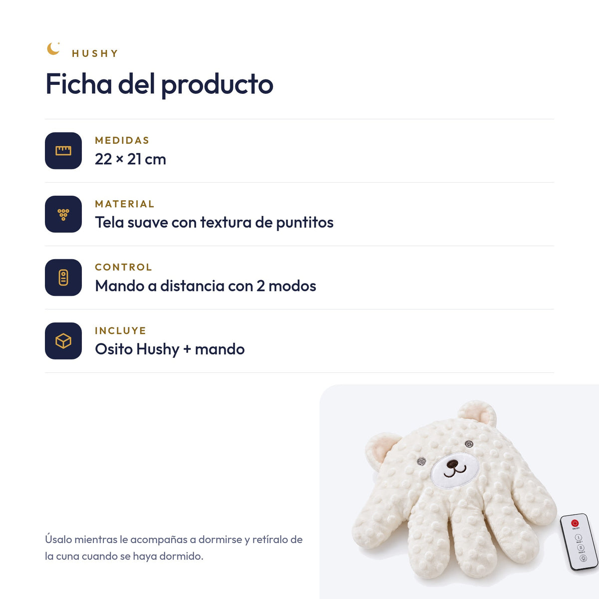 Hushy: duerme él, descansas tú